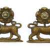 Pair of York & Lancaster Regiment Collar Badges