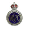 Women's Auxiliary Police Corps (W.A.P.C.) Enamelled Lapel Badge - King's Crown
