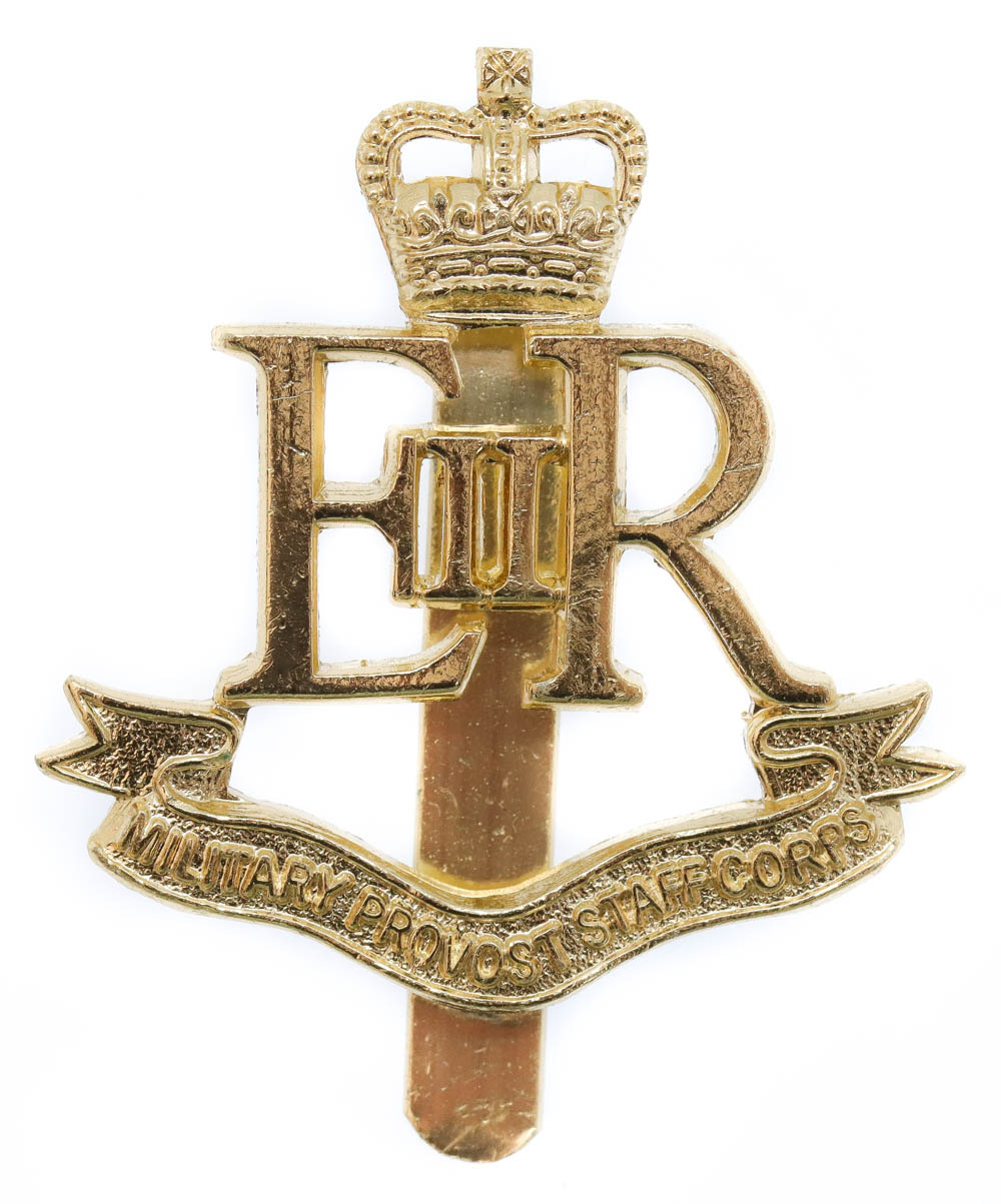 Military Provost Staff Corps Anodised (Staybrite) Cap Badge