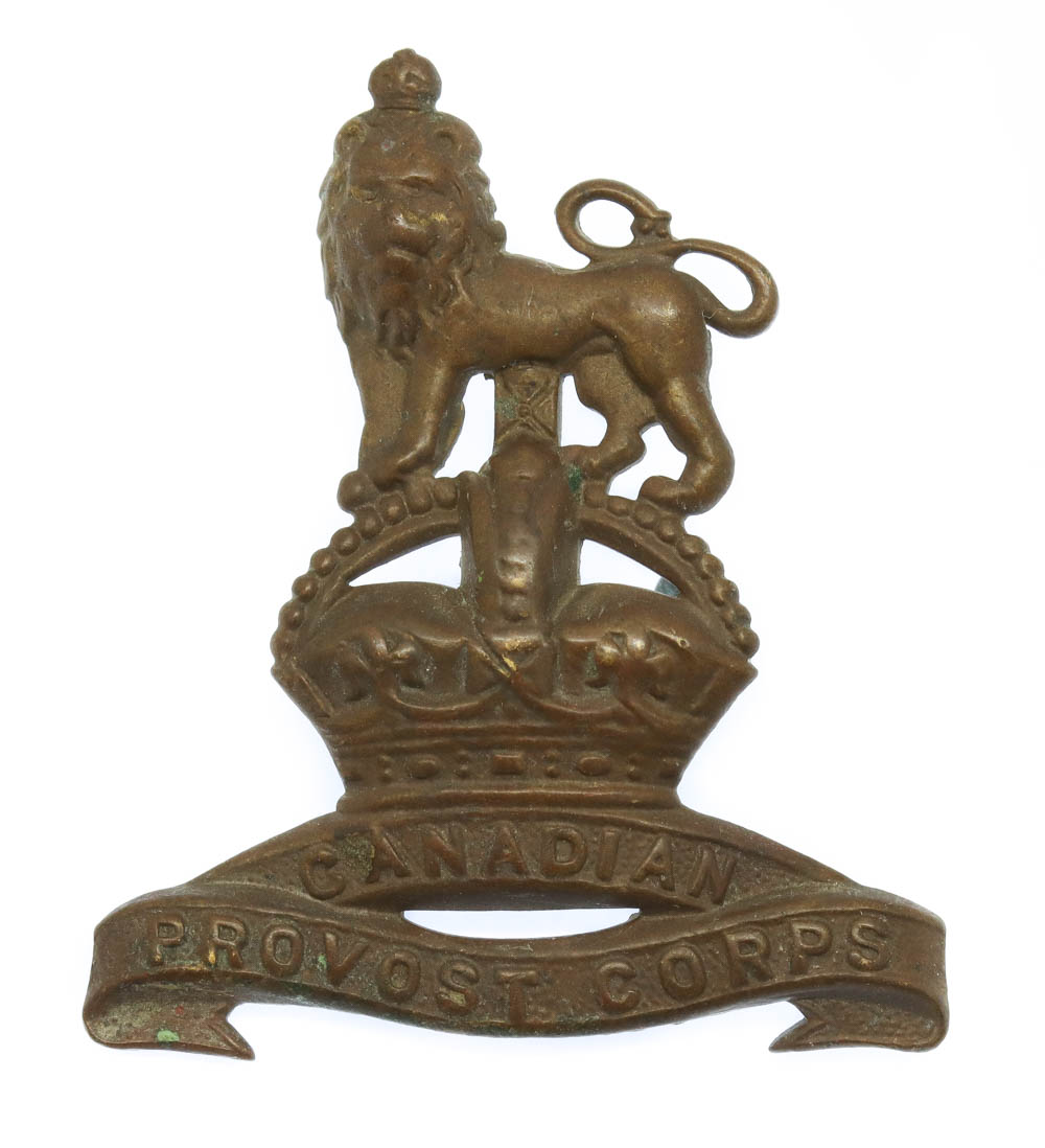 Canadian Provost Corps Cap Badge - King's Crown
