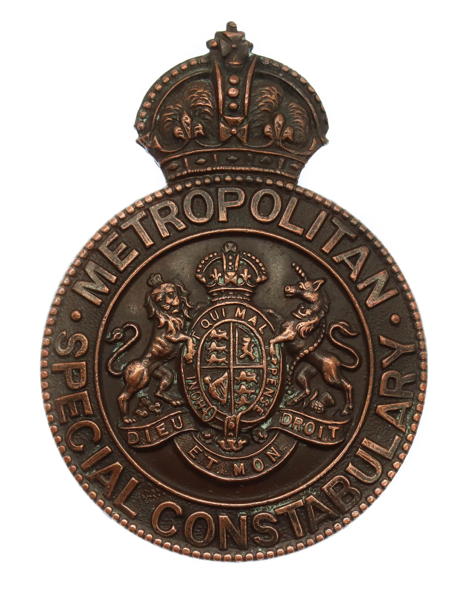 Metropolitan Police Special Constabulary Cap Badge/Lapel Badge - King's Crown 