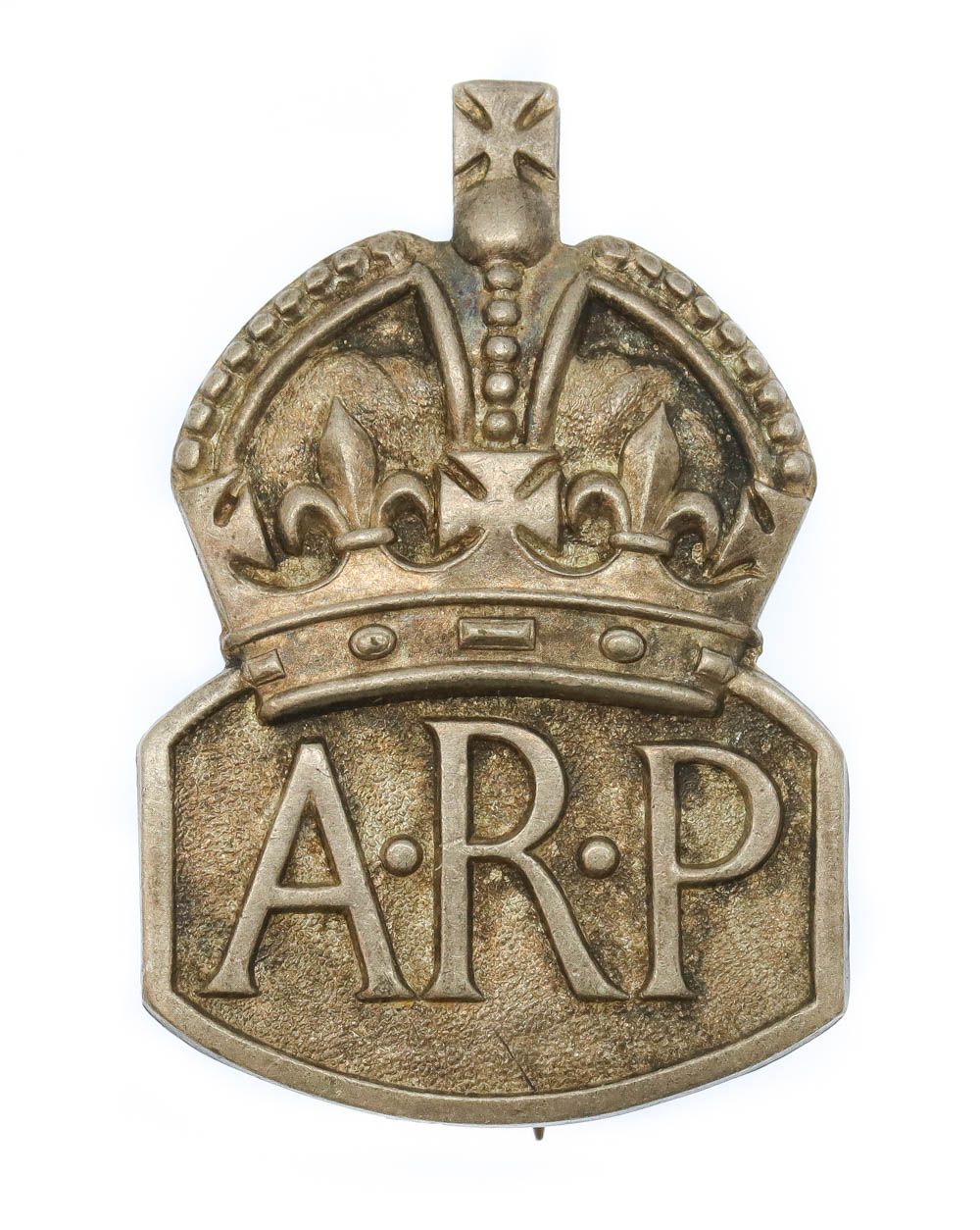 WW2 Air Raid Precautions (A.R.P.) 1938 Hallmarked Silver Lapel Badge