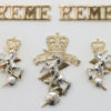 Royal Electrical & Mechanical Engineers (R.E.M.E.) Anodised (Staybrite) Badge Set 