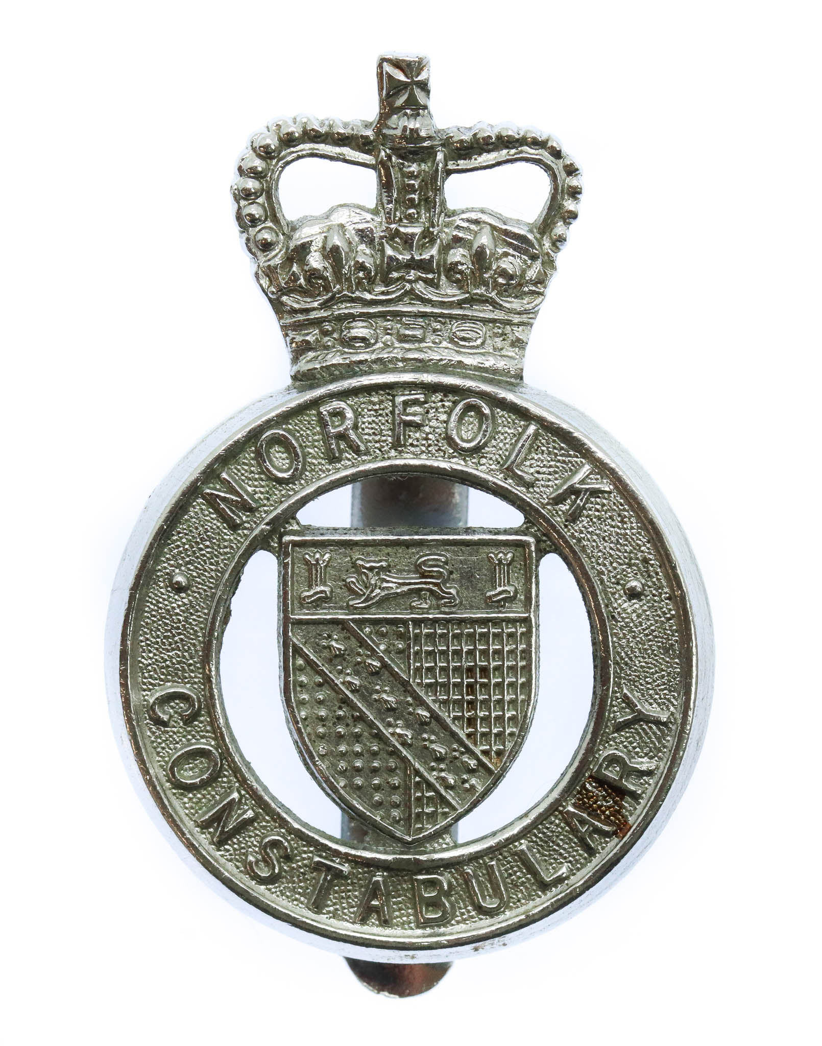Norfolk Constabulary Cap Badge - Queen's Crown