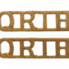 Pair of Queen's Royal Irish Hussars (Q.R.I.H.) Shoulder Titles