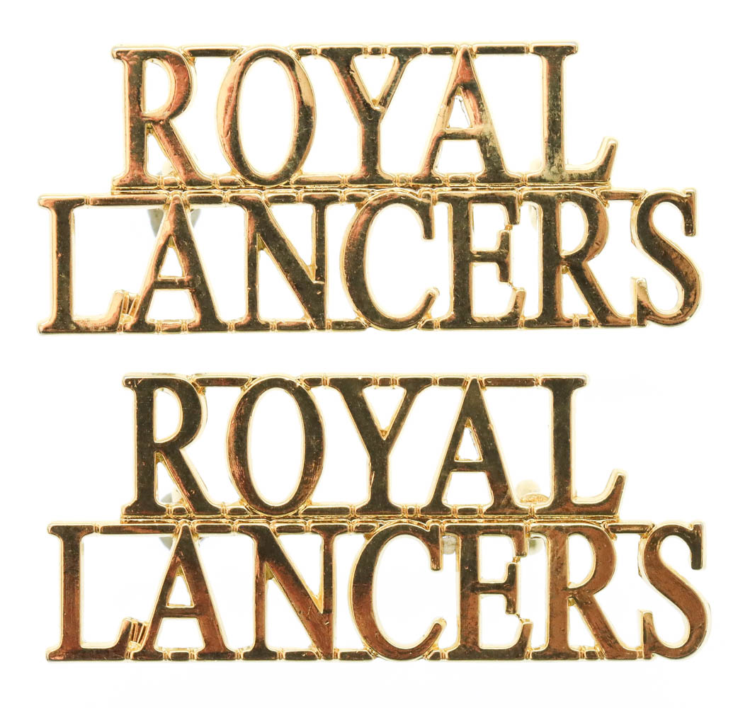 Pair of Royal Lancers (ROYAL/LANCERS) Shoulder Titles