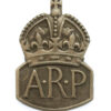 WW2 Air Raid Precautions (A.R.P.) 1938 Hallmarked Silver Lapel Badge
