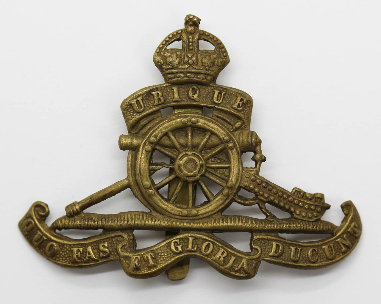 Royal Artillery Cap Badge - King's Crown