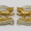 Pair of Royal Leicestershire Regiment Officer's Collar Badges