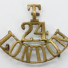 24th Bn. (The Queen's) London Regiment (T/24/LONDON) Shoulder Title