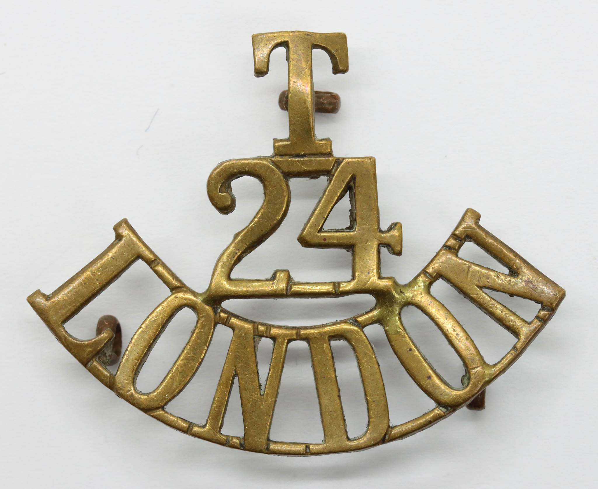 24th Bn. (The Queen's) London Regiment (T/24/LONDON) Shoulder Title