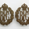 Pair of WW1 Royal Flying Corps (R.F.C.) Officer's Service Dress Collar Badges