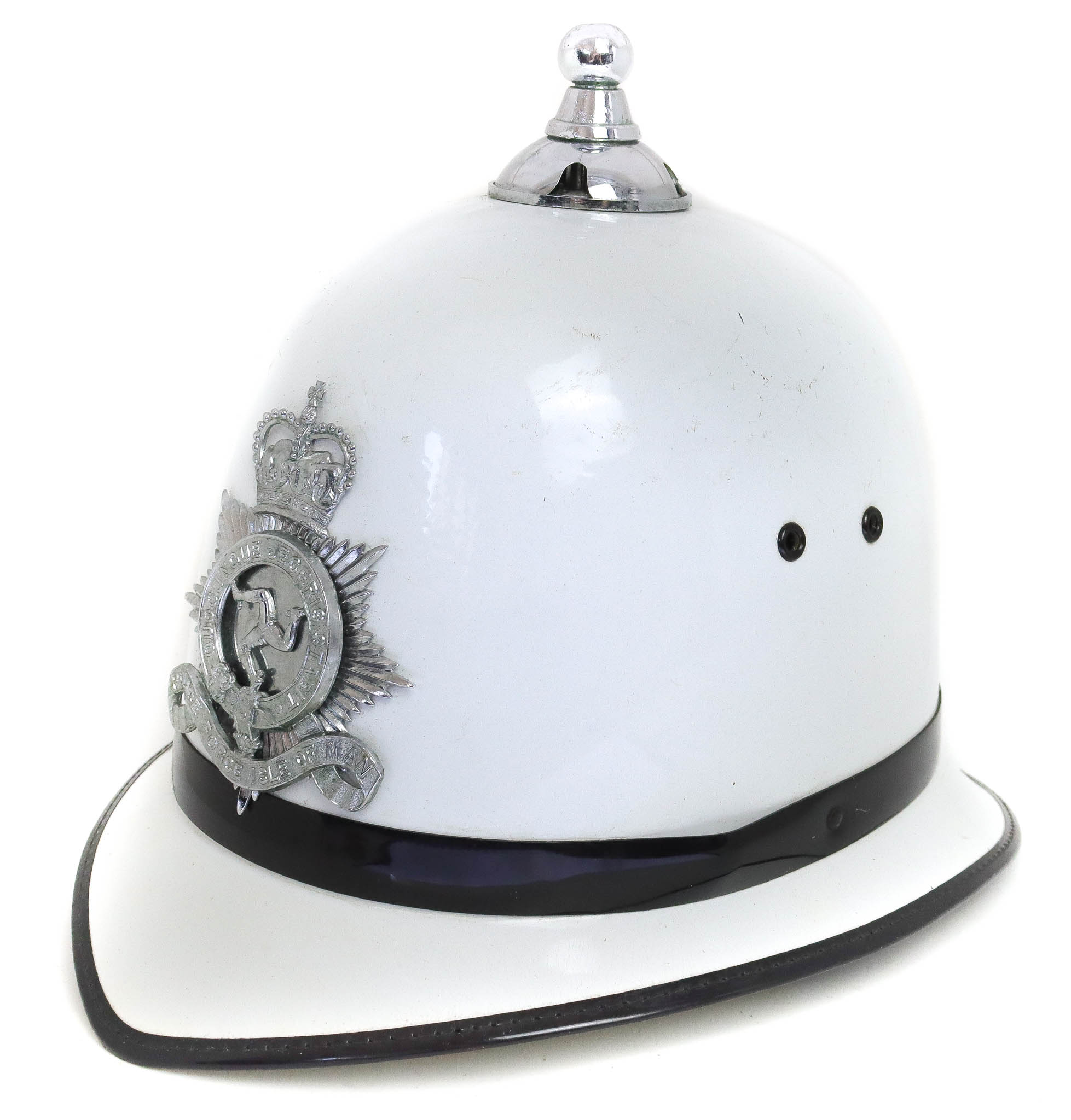 Isle of Man Constabulary White Summer Helmet