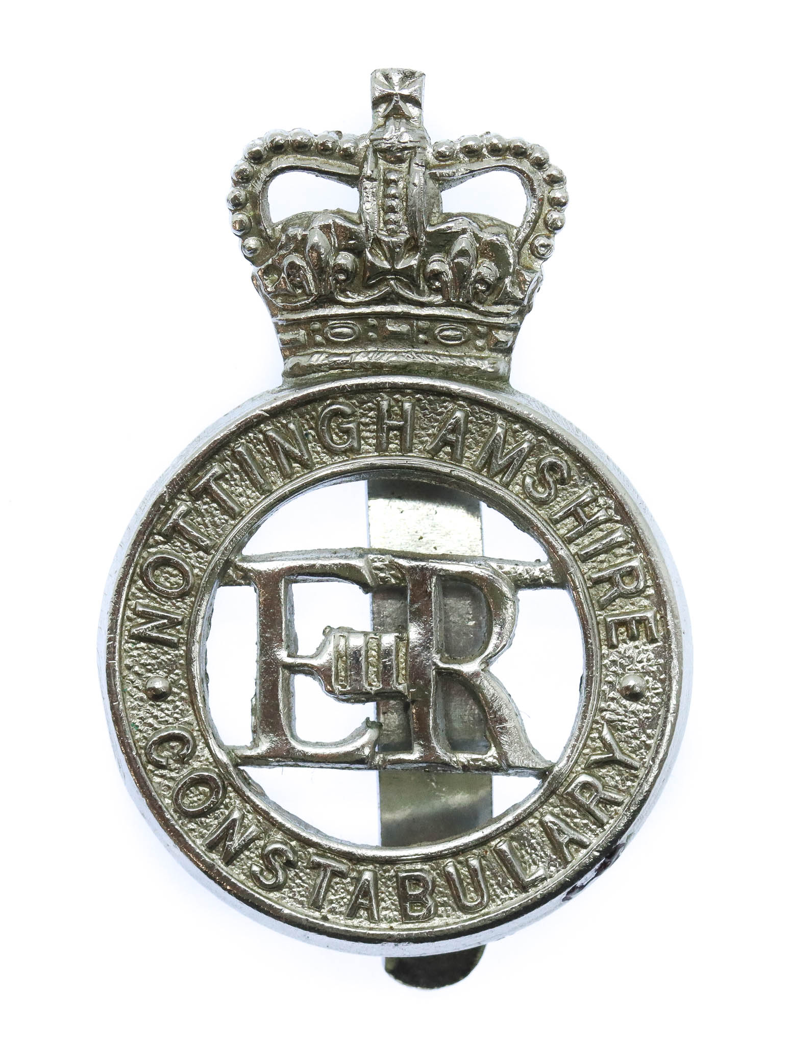 Nottinghamshire Constabulary Cap Badge - Queen's Crown