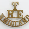 Royal Engineers North Midlands Territorials (T / R.E. / N.MIDLANDS) Shoulder Title