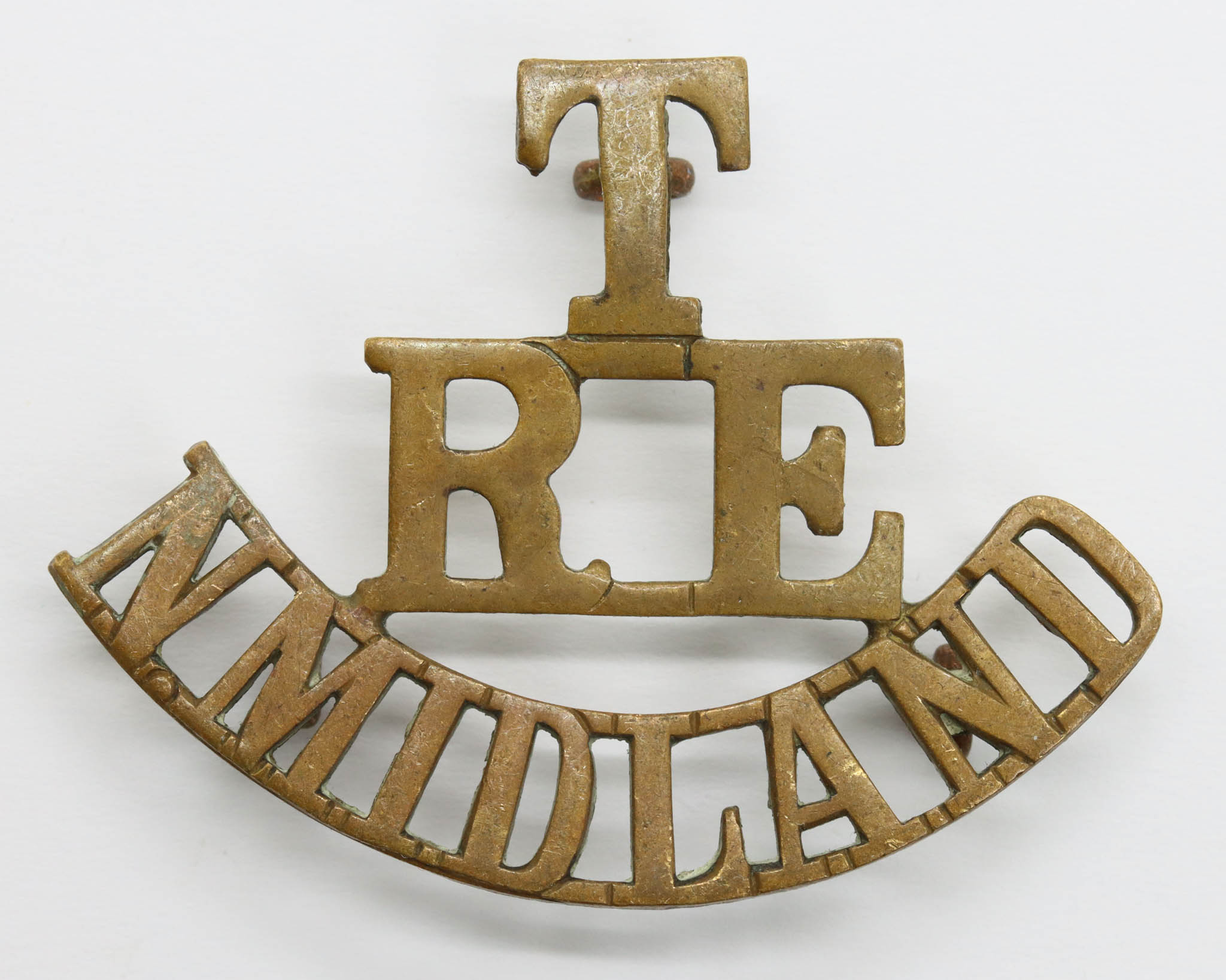 Royal Engineers North Midlands Territorials (T / R.E. / N.MIDLANDS) Shoulder Title