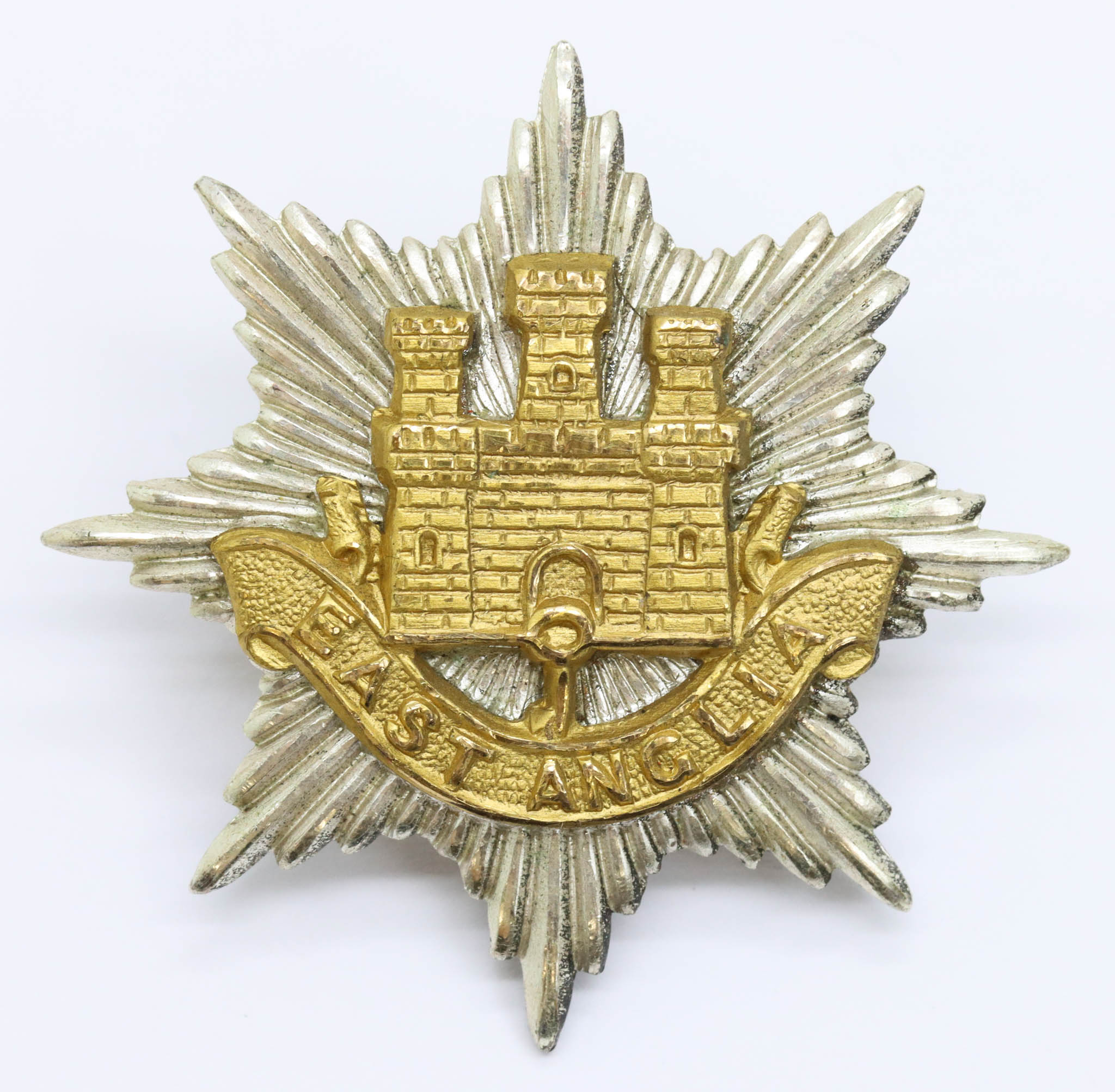 East Anglian Brigade Officer's Cap Badge