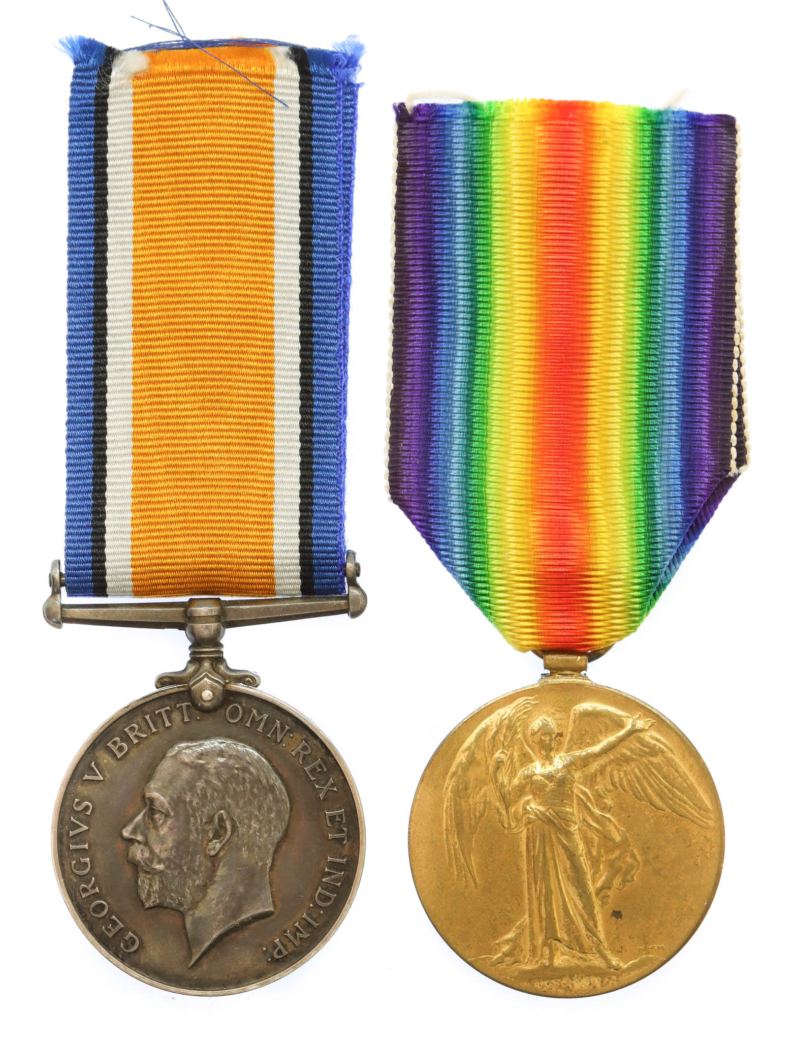 WW1 British War & Victory Medal Pair - Pte. R. Phillipson, 10th Bn. Loyal North Lancashire Regiment - K.I.A. 11/4/17