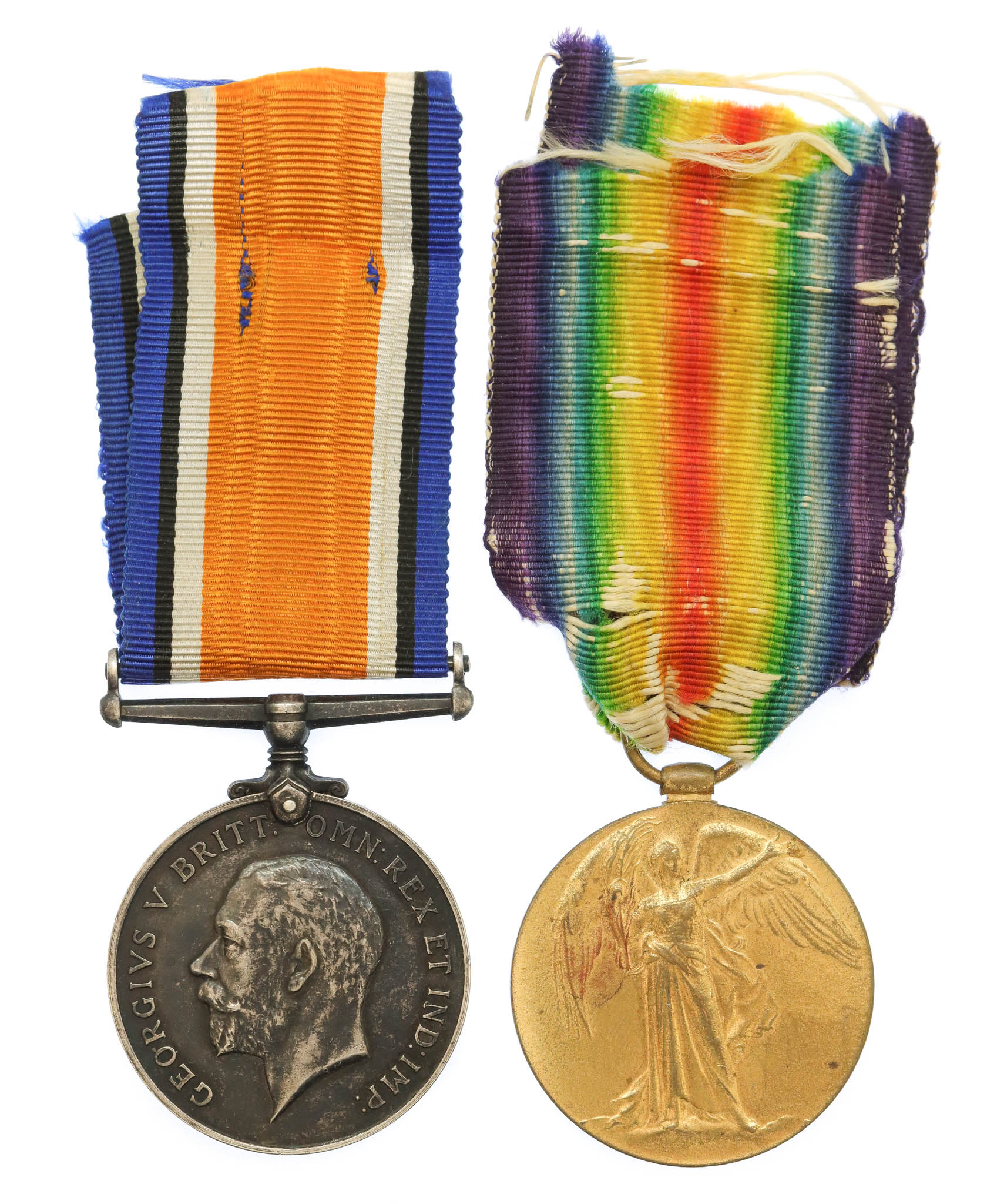 WW1 Prisoner of War British War & Victory Medal Pair - Pte. J. Laytham, 1st/5th Bn. Lancashire Fusiliers (Captured at Gommecourt, 25/3/1918)