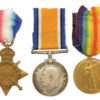 WW1 1914-15 Star Medal Trio - Pte. A.G. Reeves, Queen's (Royal West Surrey) Regiment - (Wounded, Somme)