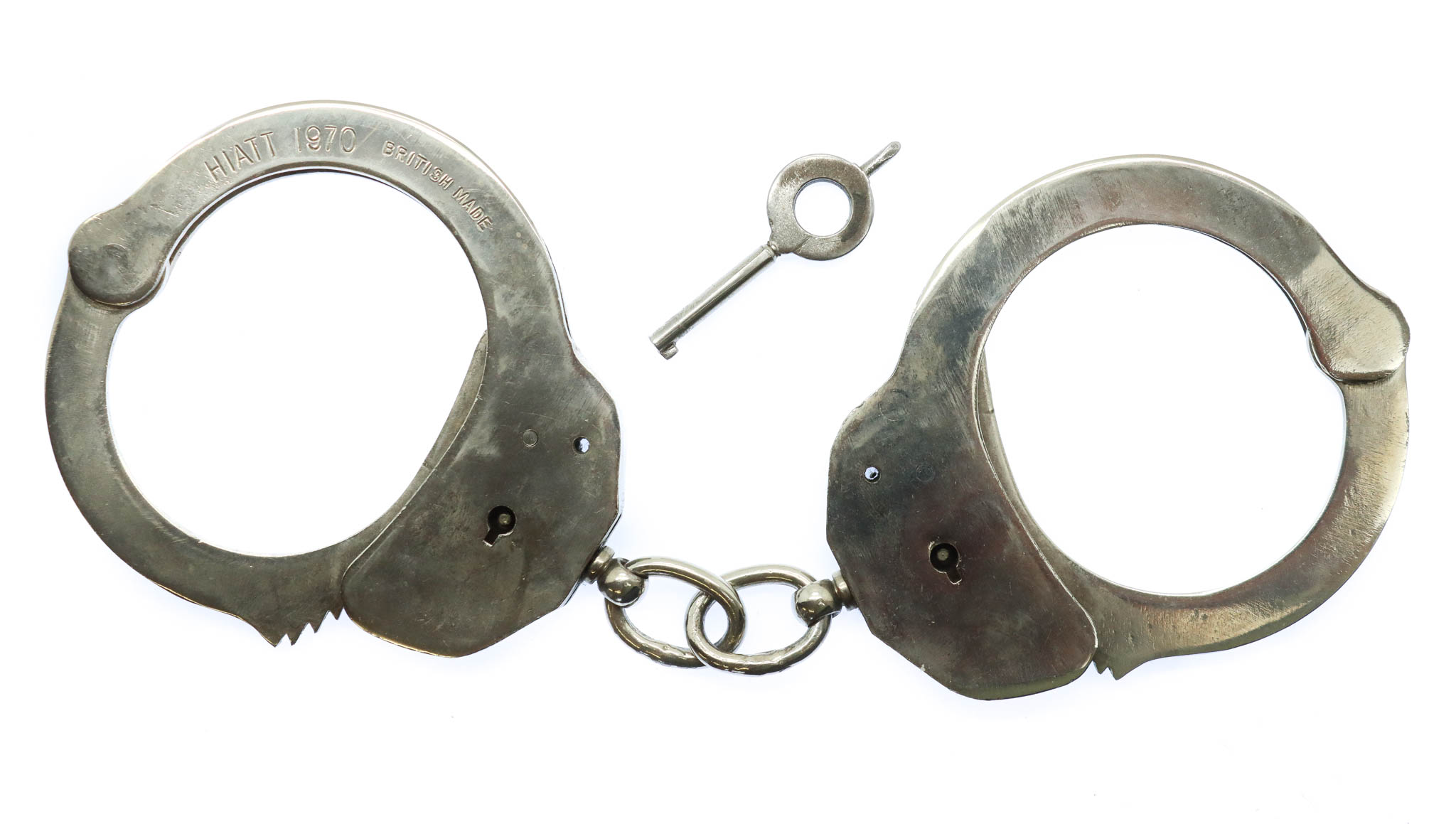 Hiatt 1970 Police Handcuffs with Key