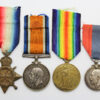 WW1 1914-15 Star, British War Medal, Victory Medal & George V Imperial Service Medal Group of Four - L.Sto. T.H. Williams, Royal Navy