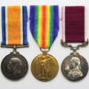 WW1 British War Medal, Victory Medal and Long Service & Good Conduct Medal Group of Three - B.Q.M.Sjt. D.H. Harrison, Royal Artillery