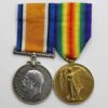 WW1 British War & Victory Medal Pair - Pte. W. Starrs, Tank Corps