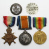 WW1 1914-15 Star Medal Trio and Silver War Badge - Sig. W.J. Luxton, Royal Navy
