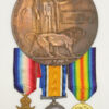 WW1 1914-15 Star Medal Trio and Memorial Plaque - Pte. G.W. Jary, 1st/6th Bn. Durham Light Infantry - K.I.A.