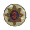 Coldstream Guards Mother of Pearl & Silver Rim Sweetheart Brooch