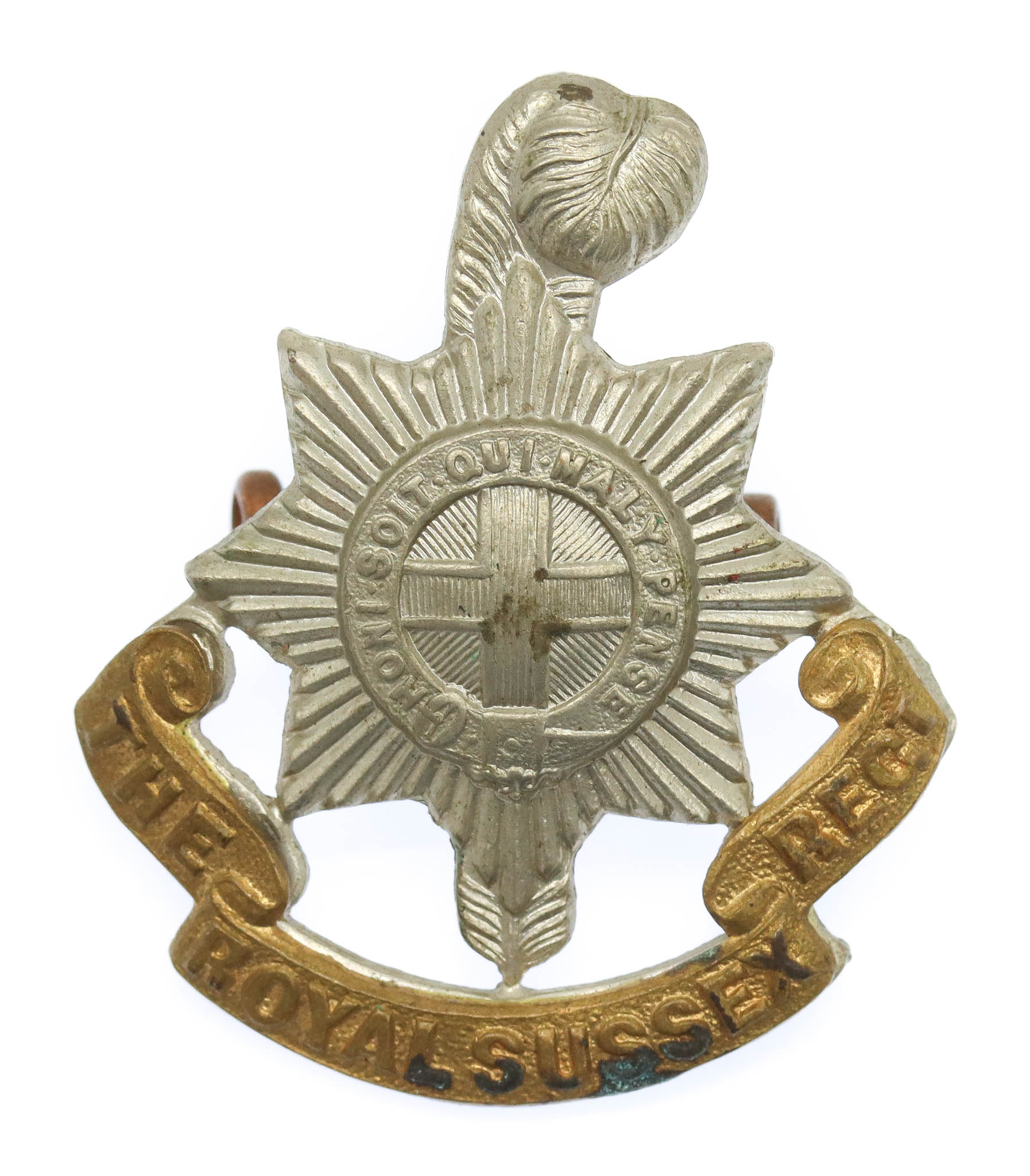 Victorian/Edwardian Royal Sussex Regiment Cap Badge