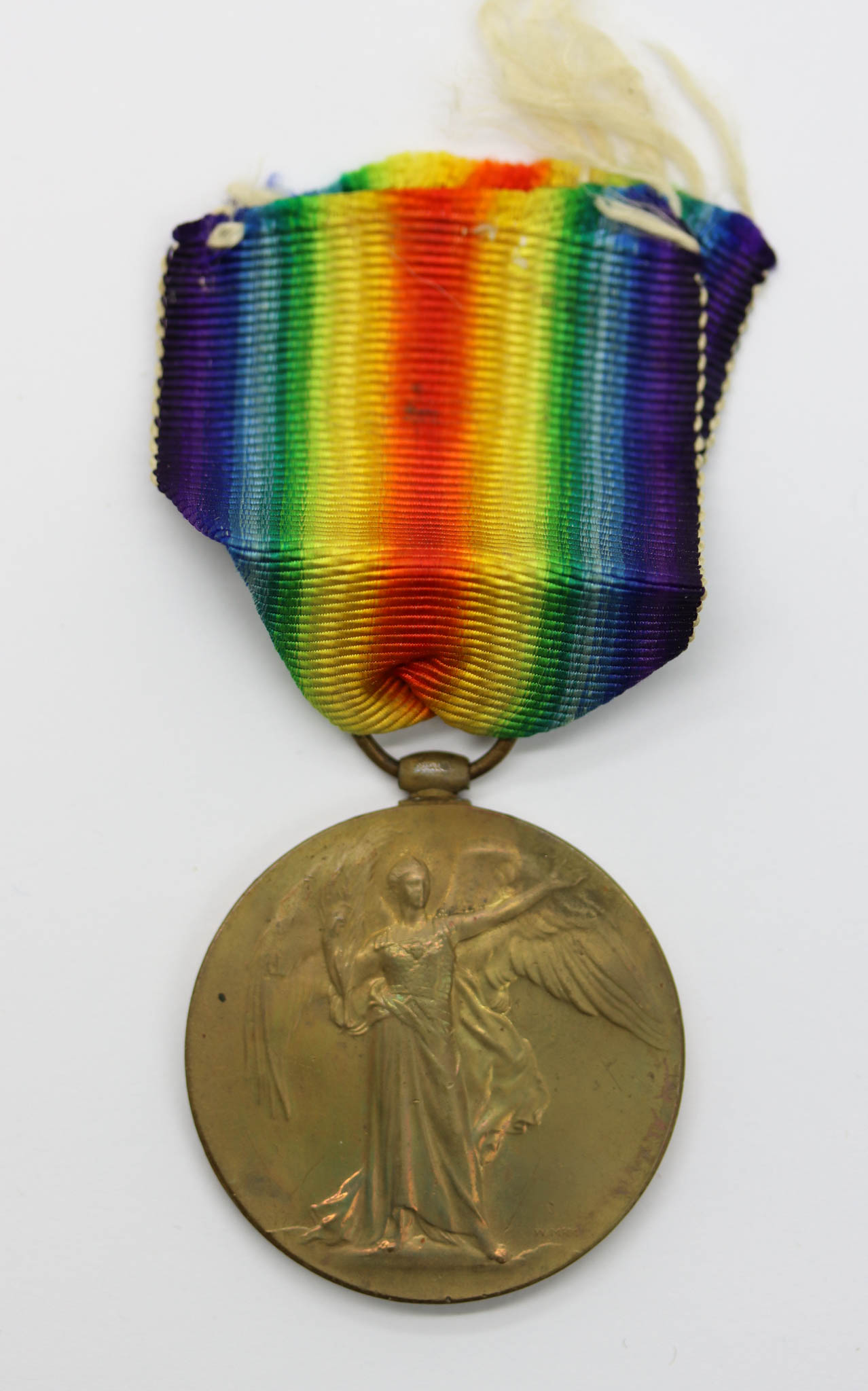 WW1 Victory Medal - Pte. W. Mullen, Royal Scots - Wounded In Action