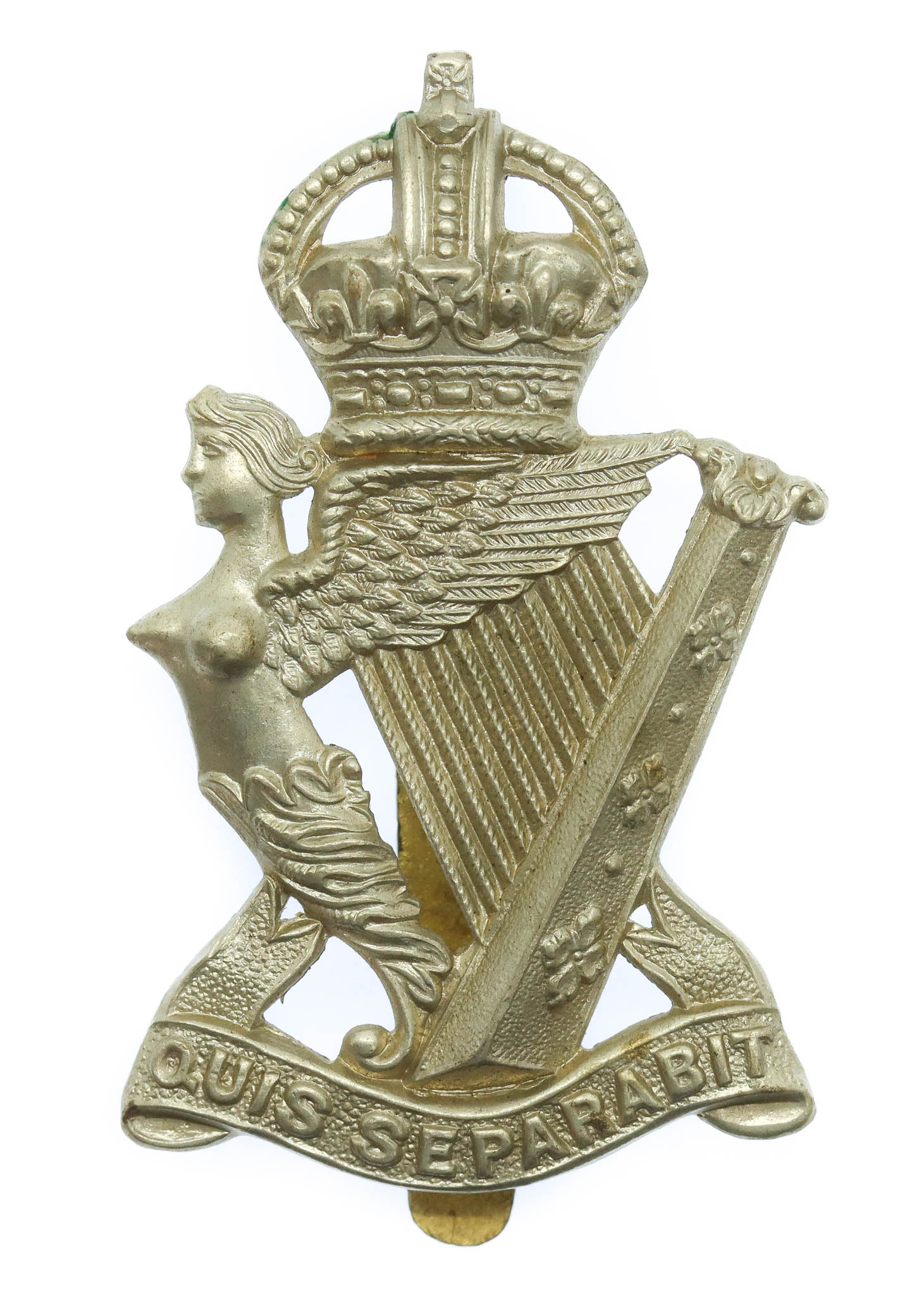 Royal Ulster Rifles Cap Badge - King's Crown