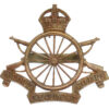 Army Cyclist Corps Officer's Service Dress Cap Badge - King's Crown