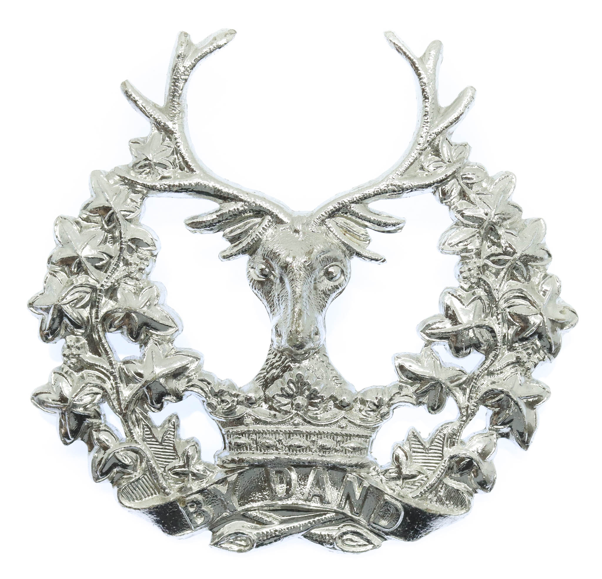 Gordon Highlanders Anodised (Staybrite) Cap Badge