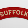 Suffolk Regiment (SUFFOLK) WW2 Printed Shoulder Title