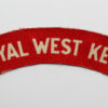Royal West Kent Regiment (ROYAL WEST KENT) WW2 Printed Shoulder Title