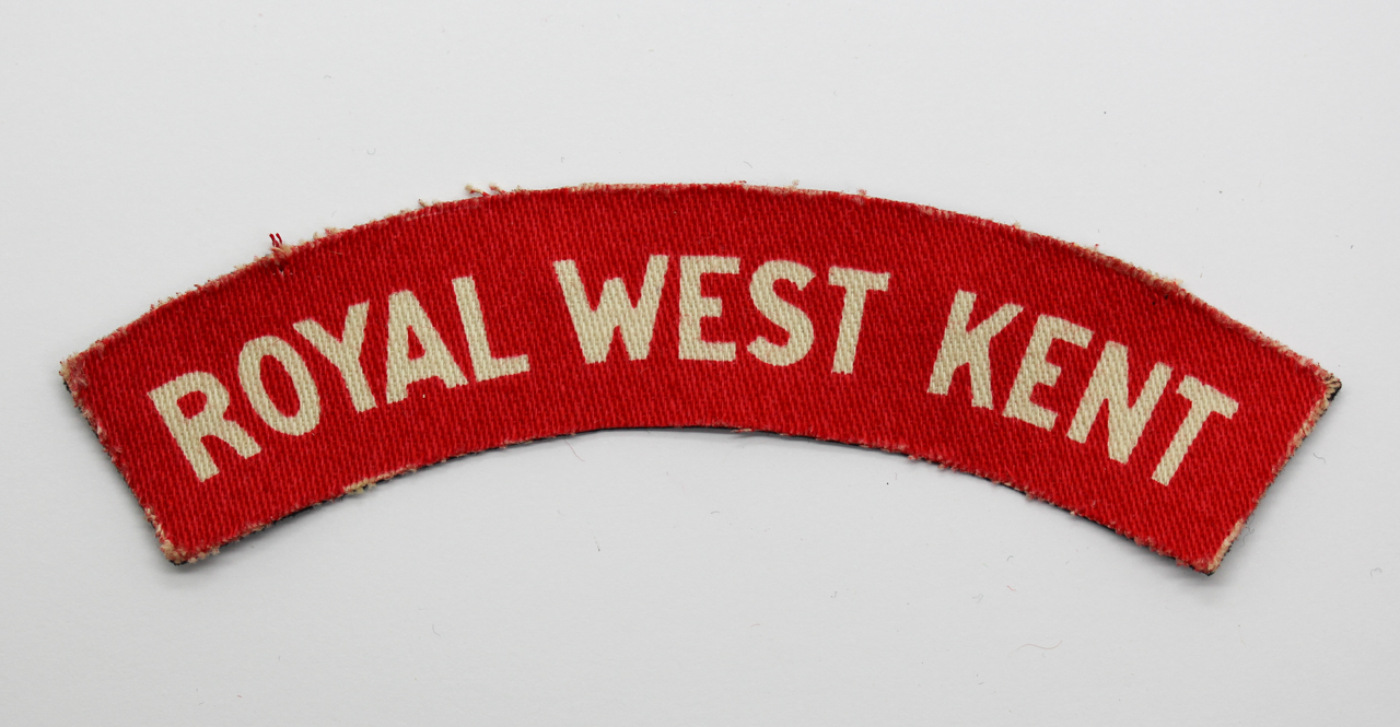 Royal West Kent Regiment (ROYAL WEST KENT) WW2 Printed Shoulder Title