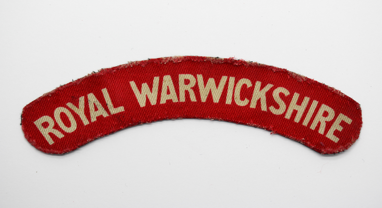 Royal Warwickshire Regiment (ROYAL WARWICKSHIRE) WW2 Printed Shoulder Title