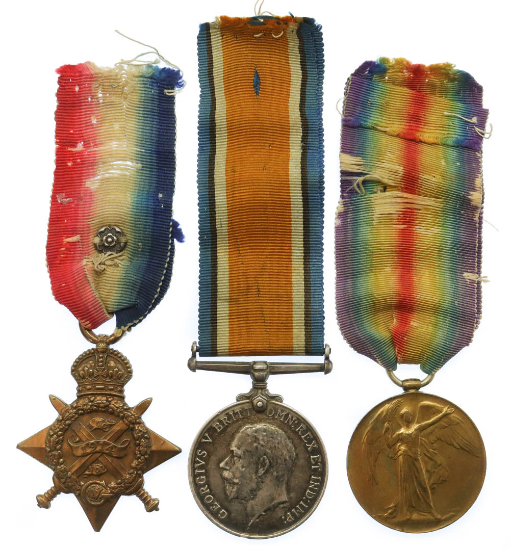 WW1 1914 Mons Star Prisoner of War Medal Group - Pte. F. Hubbard, 2nd Bn. King's Own Yorkshire Light Infantry (Captured at Mons)