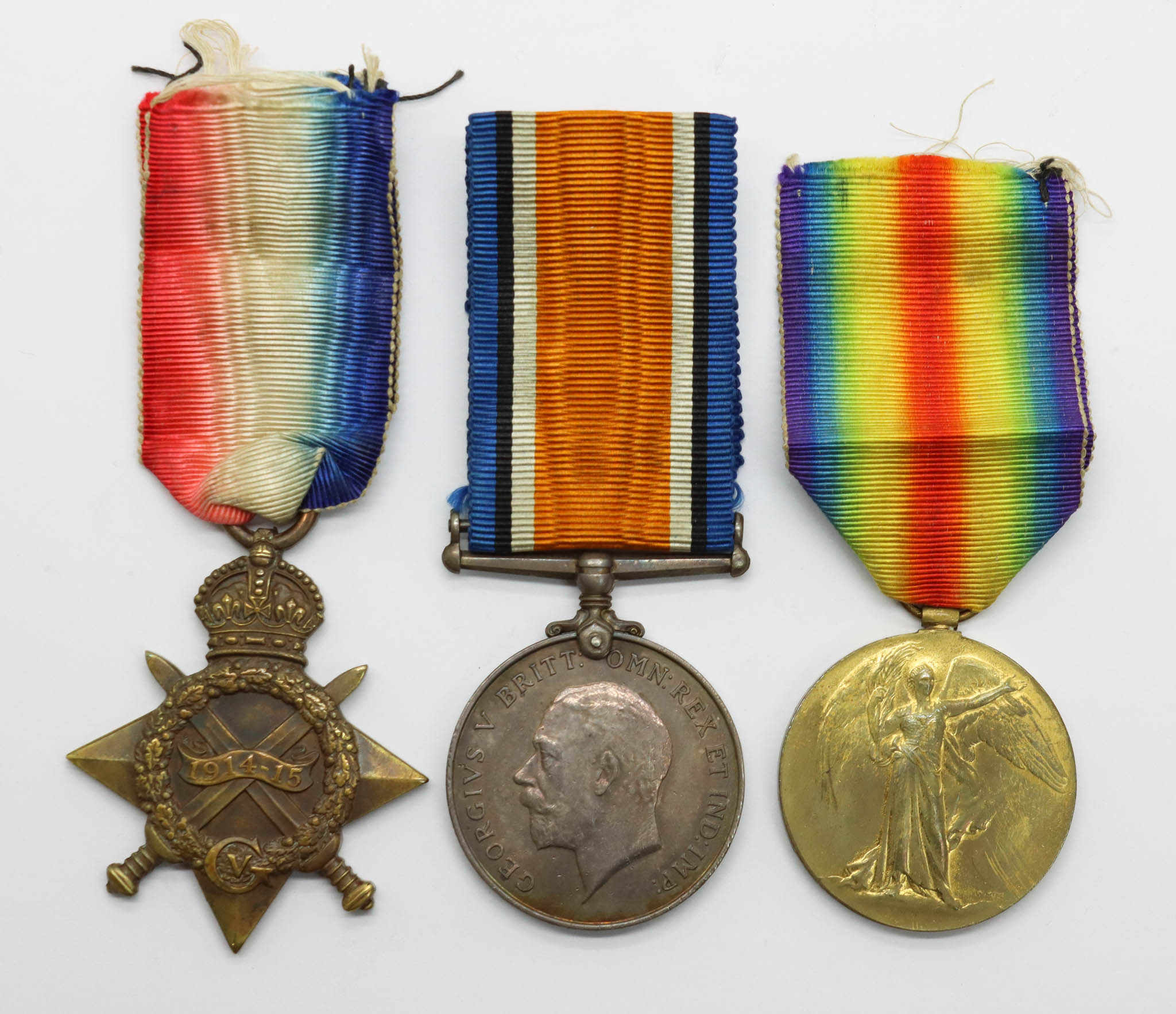 WW1 1914-15 Star Medal Trio - B. McGinty, A.B., Royal Navy (Served on H.M.S. Erin during the Battle of Jutland)