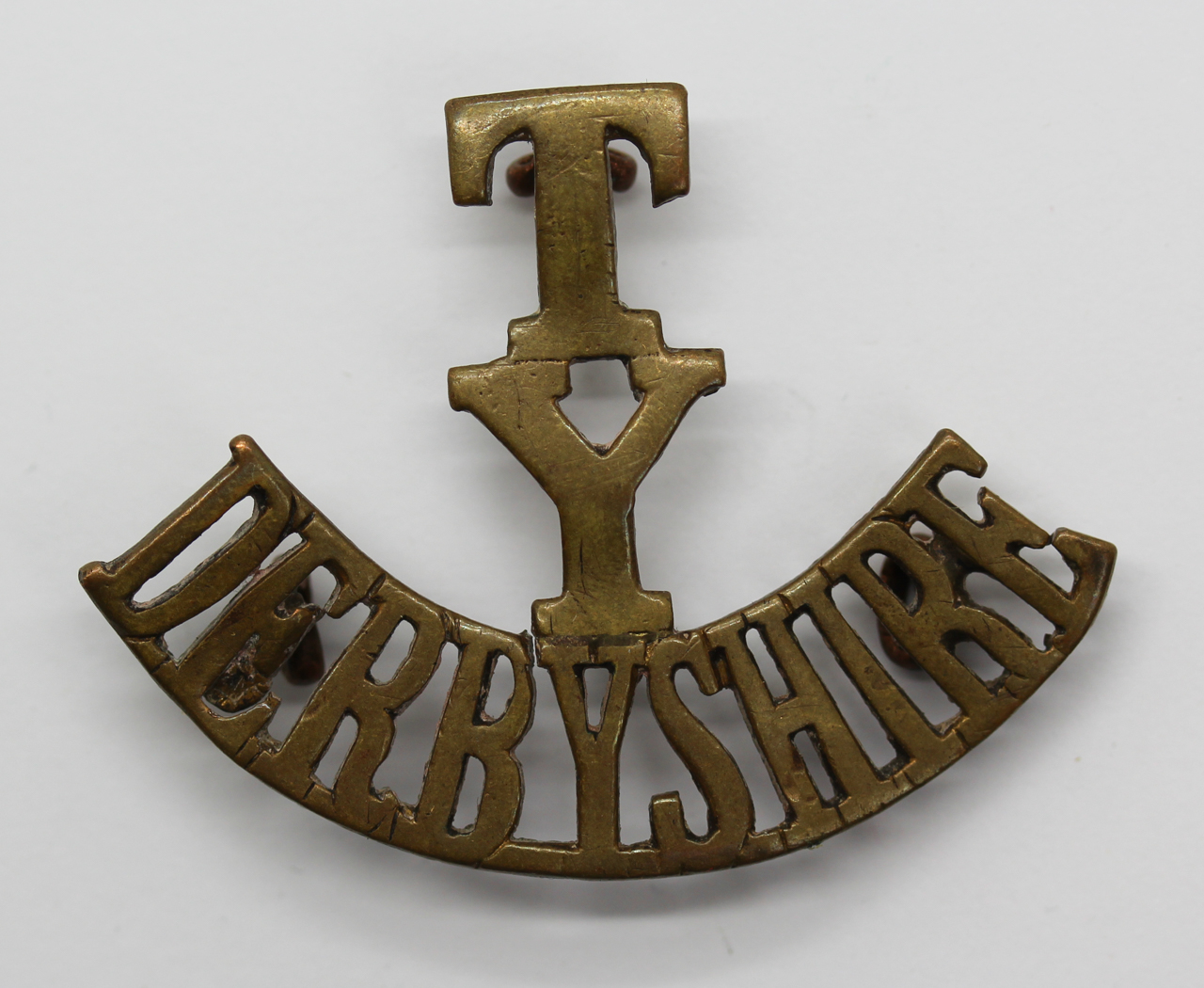 Derbyshire Territorial Yeomanry (T/Y/DERBYSHIRE) Shoulder Title