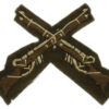 British Army Marksman (Crossed Rifles) Cloth Trade Badge