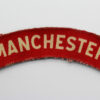 Manchester Regiment (MANCHESTER) WW2 Printed Shoulder Title