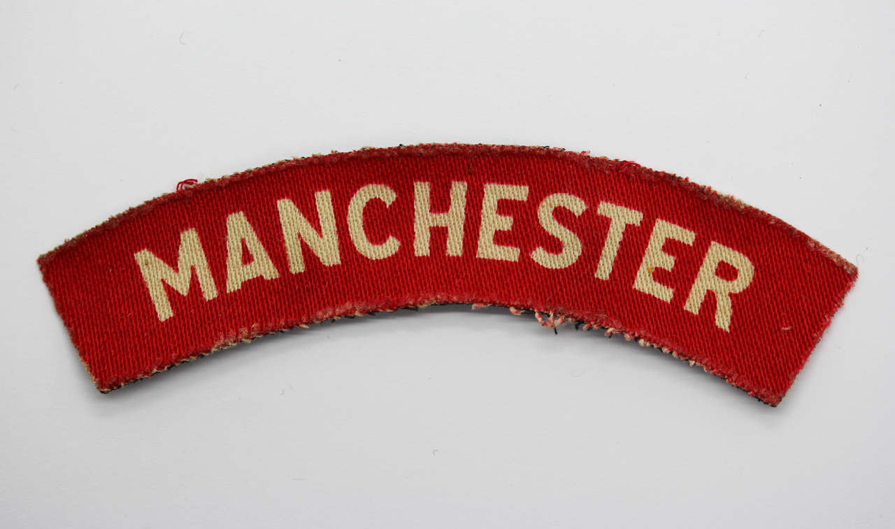 Manchester Regiment (MANCHESTER) WW2 Printed Shoulder Title
