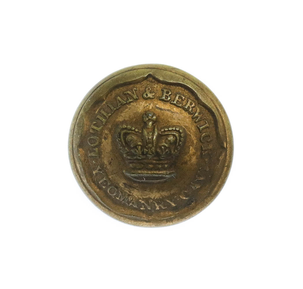 Victorian Lothian & Berwick Yeomanry Cavalry Button (17mm)