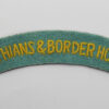 Lothians & Border Horse Yeomanry (LOTHIANS & BORDER HORSE) Cloth Shoulder Title