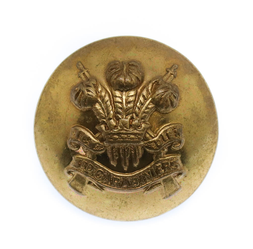 3rd Carabiniers (Prince of Wales's Dragoon Guards) Officer's Button (26mm)