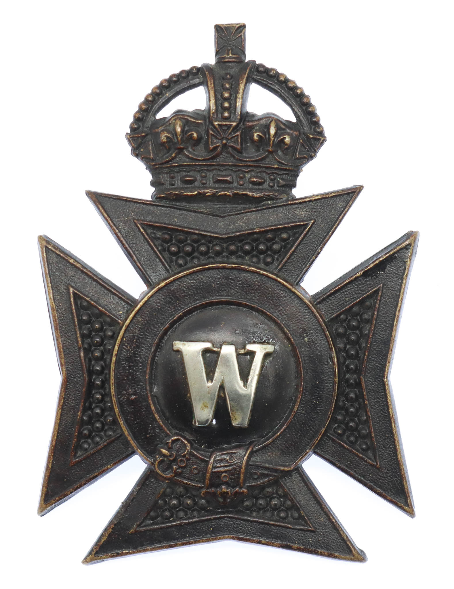 Wiltshire Constabulary Helmet Plate - King's Crown
